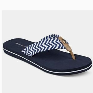 Tommy Hilfiger Flip Flop Sandals Blue Nautical ⚓